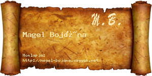 Magel Bojána névjegykártya